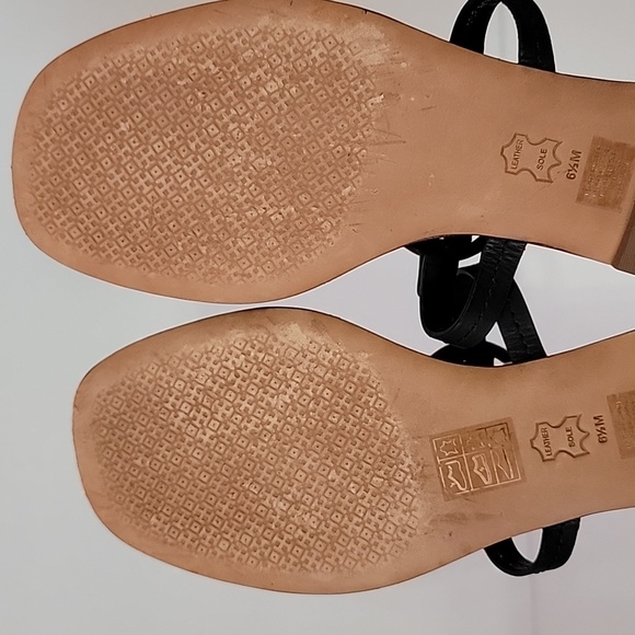 Tory BurchT-Mini Miller  Leather Thong flat sandals/ 6.5 - Picture 6 of 9